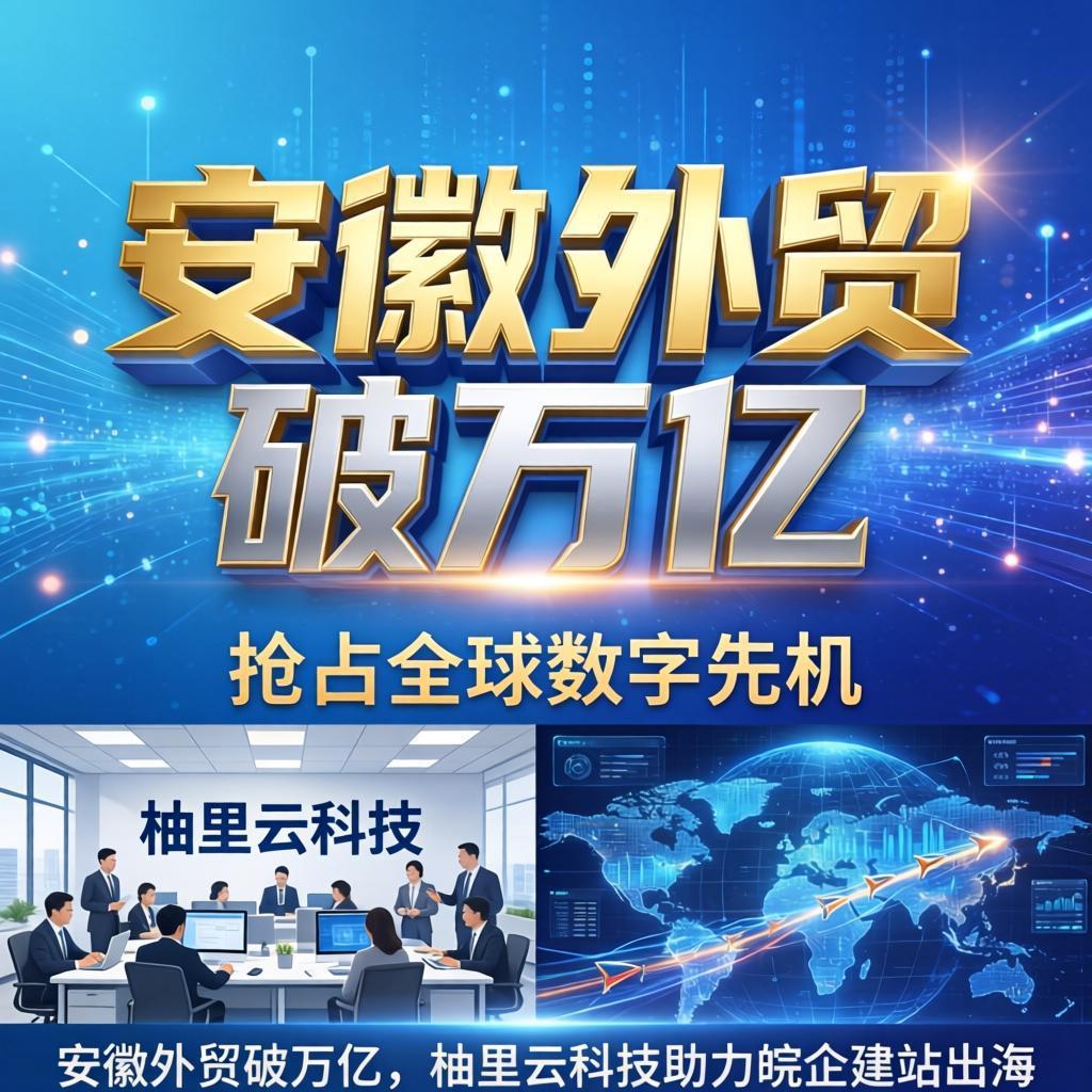 安徽外贸破万亿！柚里云科技助力皖企建站出海，抢占全球数字先机